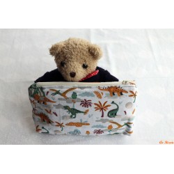 Trousse de toilette enfant et ses accessoires dinosaure