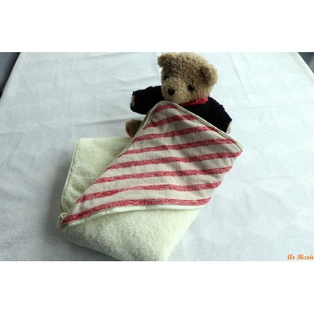 Sortie de bain marin rouge