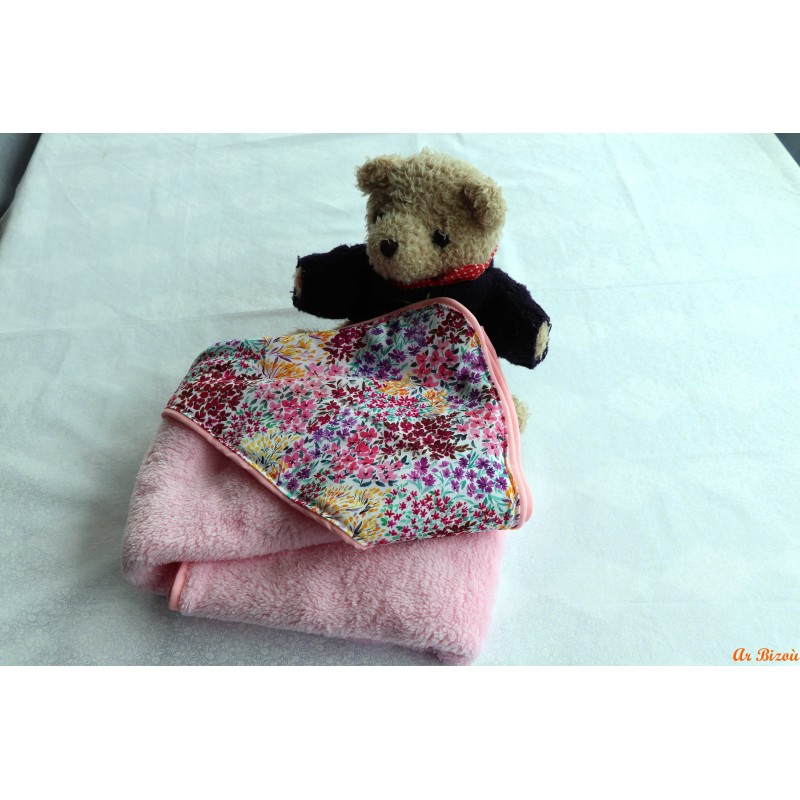 Sortie de bain fleurie