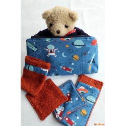 Trousse de toilette enfant et ses accessoires astronaute