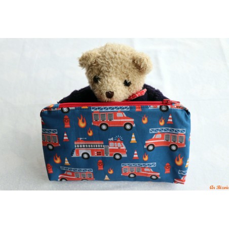 Trousse de toilette enfant et ses accessoires pompier