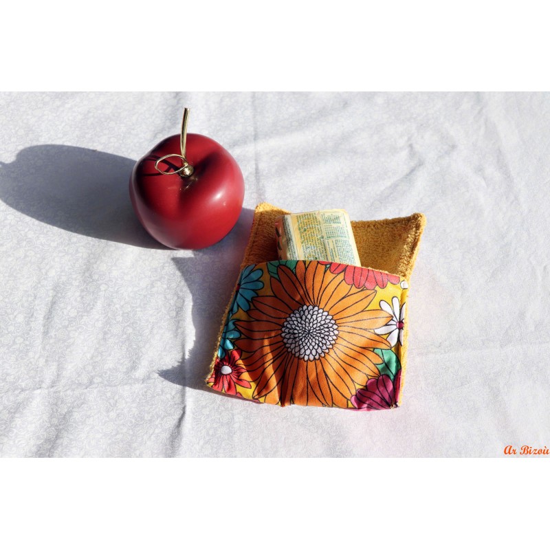 Housse pour savon année 60 rouge