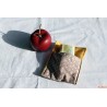 Housse pour savon pois beige