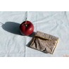 Housse pour savon pois beige