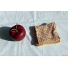 Lot de 4 lingettes éventail et fleur jaune