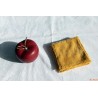 Lot de 4 lingettes éventail et fleur jaune