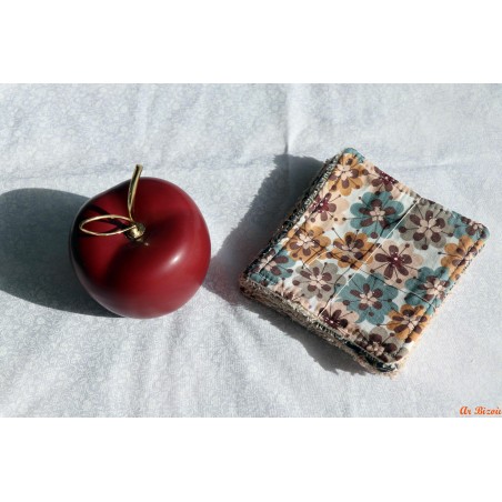 Lot de 4 lingettes fleurs automnes