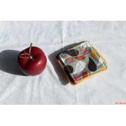 Lot de 4 lingettes feuillage géométrique