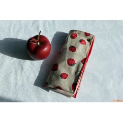 Housse adulte brosse à dents et dentifrice fraise