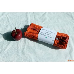 Lot de 4 feuilles d'essuie-tout géométrique orange