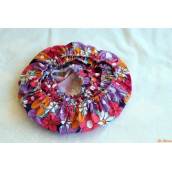 Lot de 4 couvercles année 60 mauve