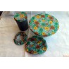 Lot de 4 couvercles année 60 vert