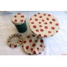 Lot de 4 couvercles fraises