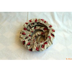 Lot de 4 couvercles fraises