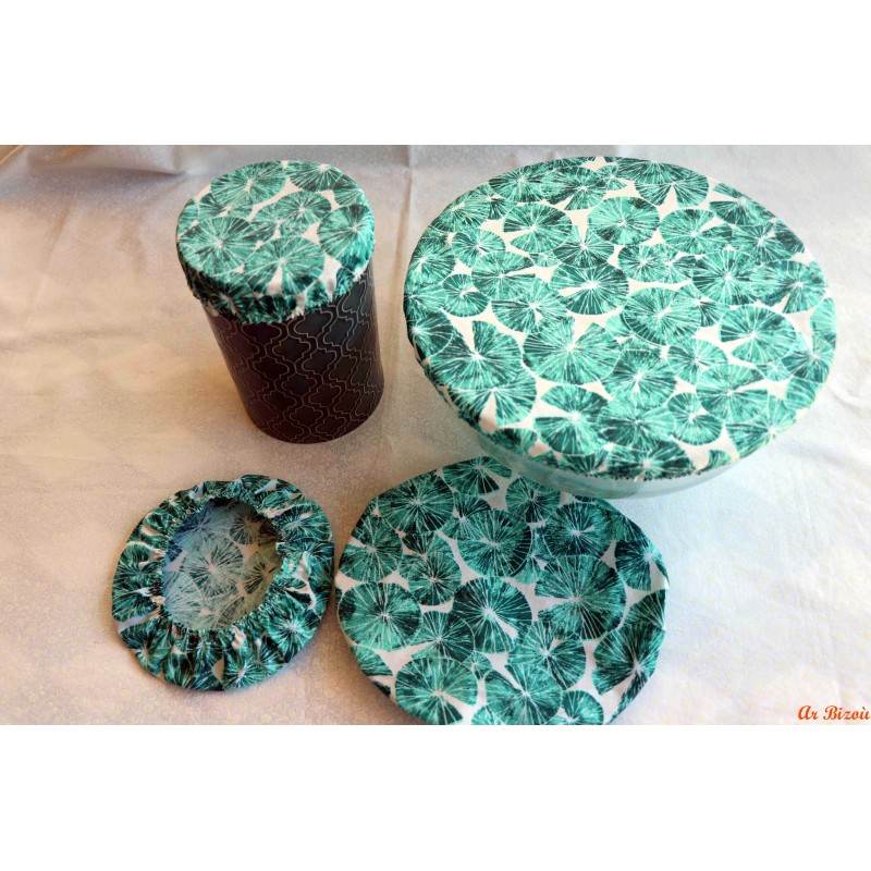 Lot de 4 couvercles feuilles de nénuphar
