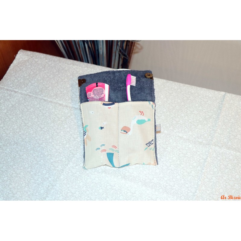 Housse enfant brosse à dents et dentifrice pirate