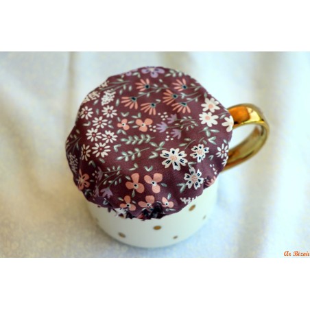 Couvercle XS Fleurie mauve