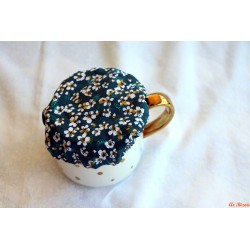 Couvercle XS petite fleur blanche