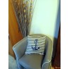 Coussin marin ancre bleue