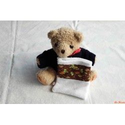 Gant de toilette enfant Blanc grenouille