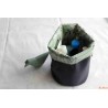 Panier rond floral vert