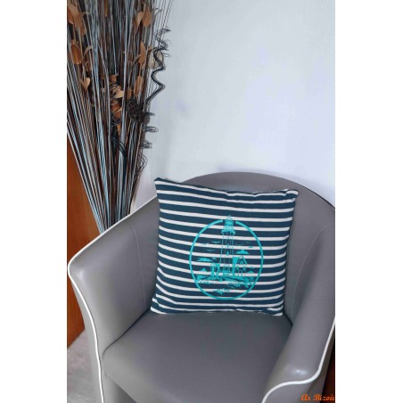 Coussin marin phare vert