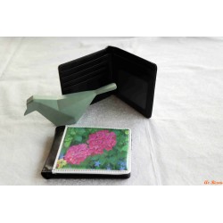 Porte feuille sublimé hortensia