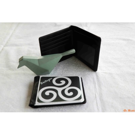 Porte feuille sublimé triskèle