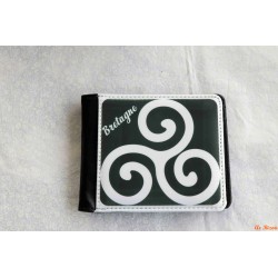 Porte feuille sublimé triskèle