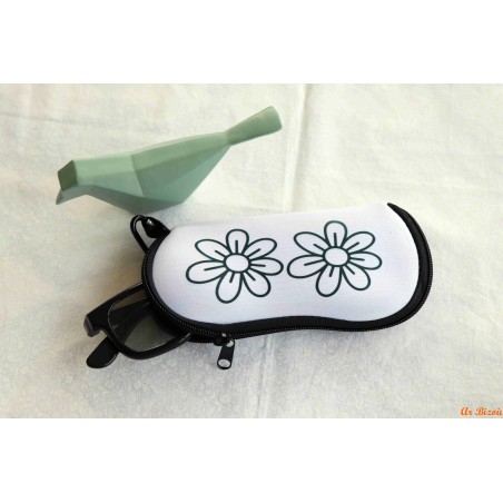 Etui à lunettes sublimé fleurs