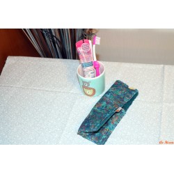 Housse enfant brosse à dents et dentifrice serpentin