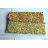 Housse de protection pour livre xl petites fleurs bleues