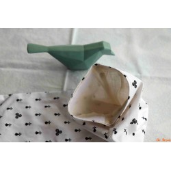 Sac réutilisable long hermines et triskèles