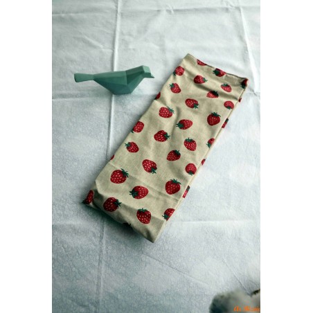 Sac réutilisable long fraises