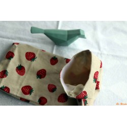 Sac réutilisable long fraises