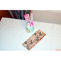Housse enfant brosse à dents et dentifrice safari