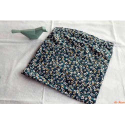 Sac réutilisable à salade petites fleurs blanches