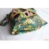 Sac à chaussures fleurs jaunes