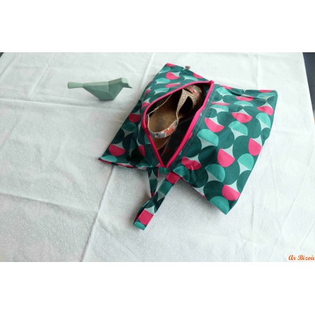 Sac à chaussures géométrique