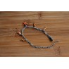 Bracelet de breloques hippocampes et étoile de mer oranges