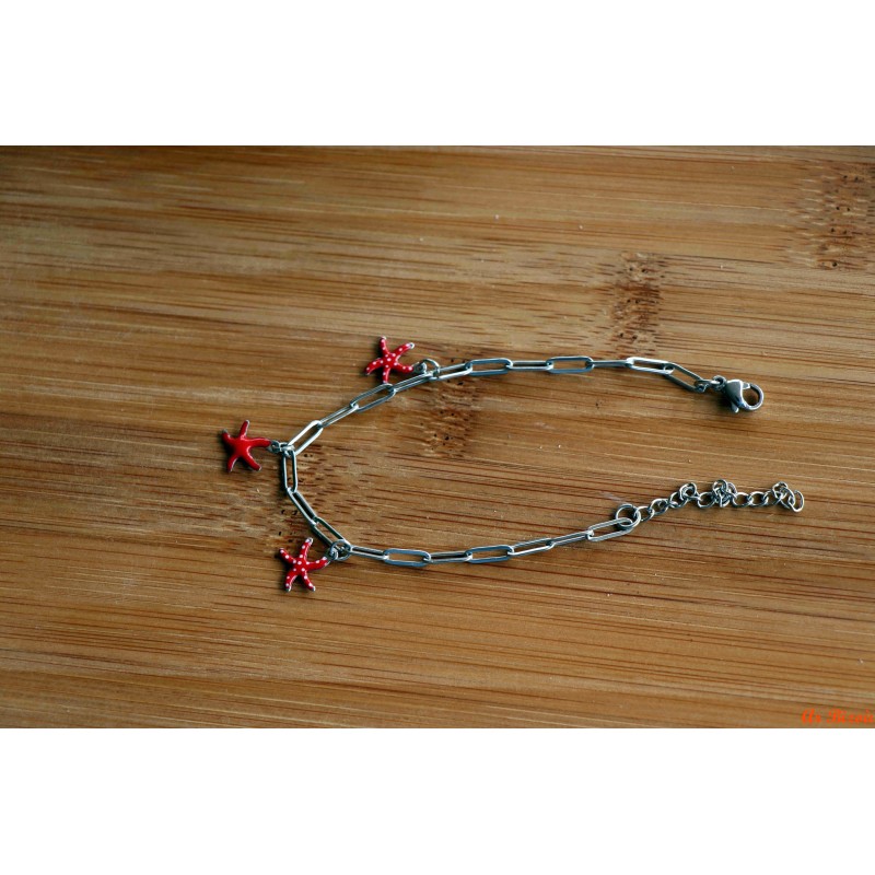 Bracelet de breloques étoiles de mer