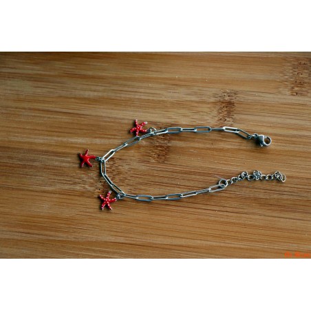 Bracelet de breloques étoiles de mer