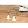 Boucles d'oreilles bateaux jaunes