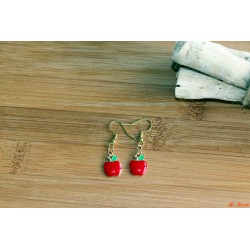 Boucles d'oreilles pommes