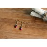 Boucles d'oreilles coccinelles