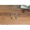 Boucles d'oreilles pastilles et cercles argentés