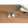 Boucles d'oreilles cabochons fleurs