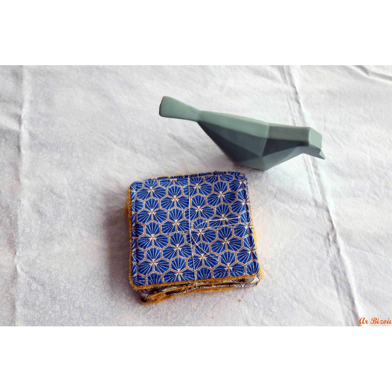 Lot de 4 lingettes pensées bleues électriques