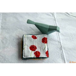 Lot de 4 lingettes coquelicots
