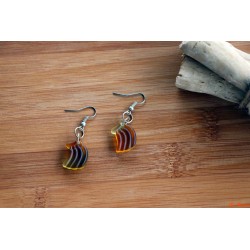 Boucles d'oreilles bananes en résine